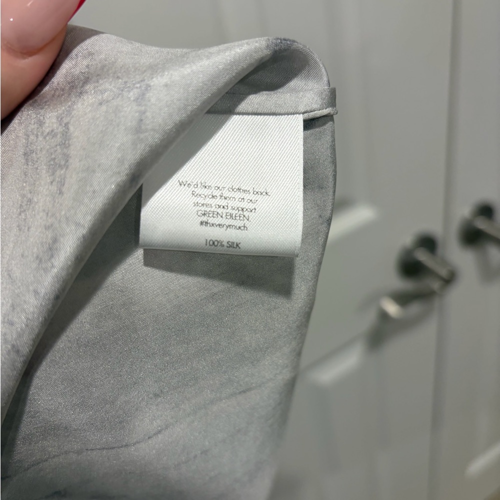 Eileen Fisher Marble Gray Sleeveless Top - Picture 3 of 3